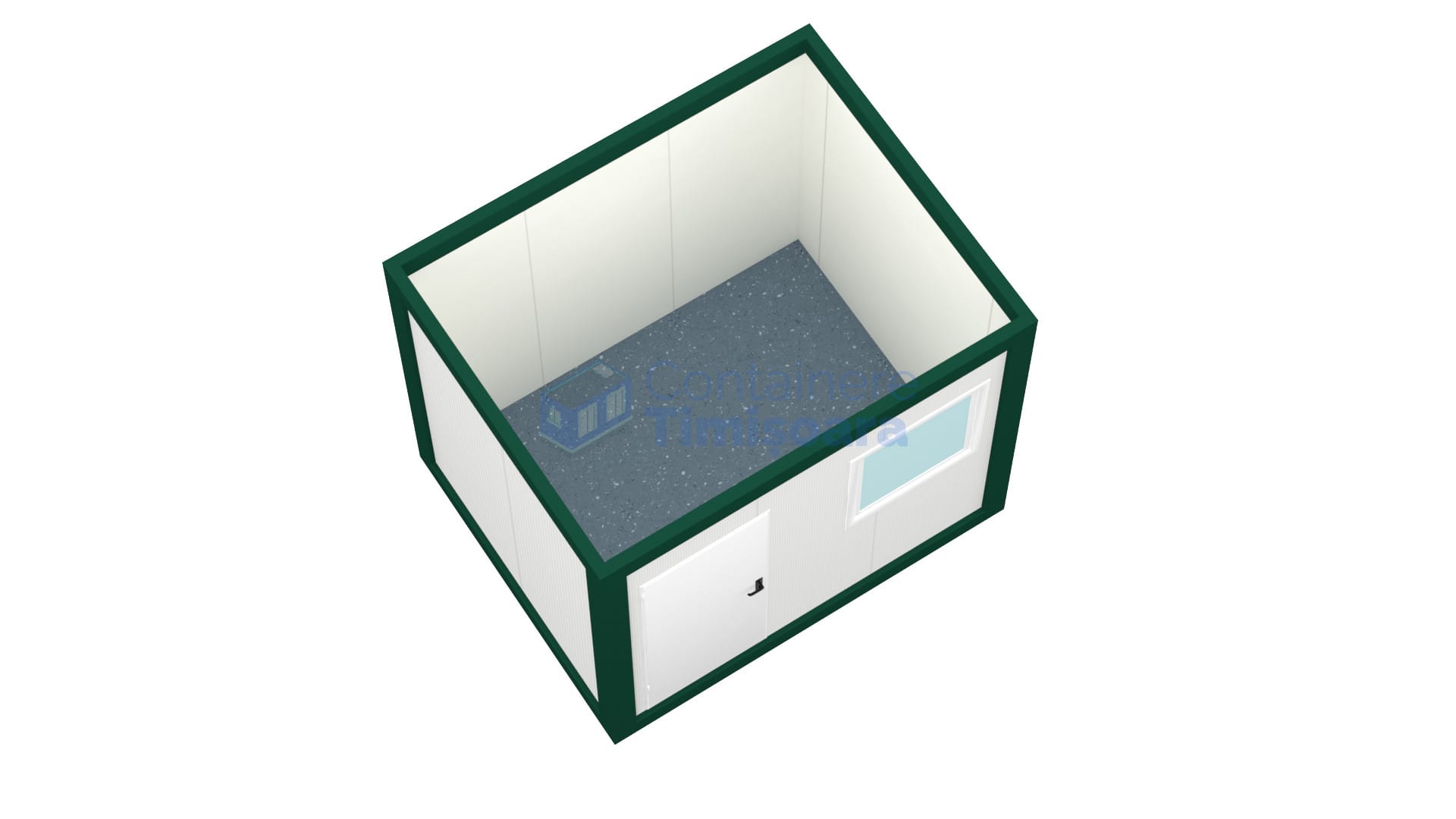 container birou timisoara 3metri verde2