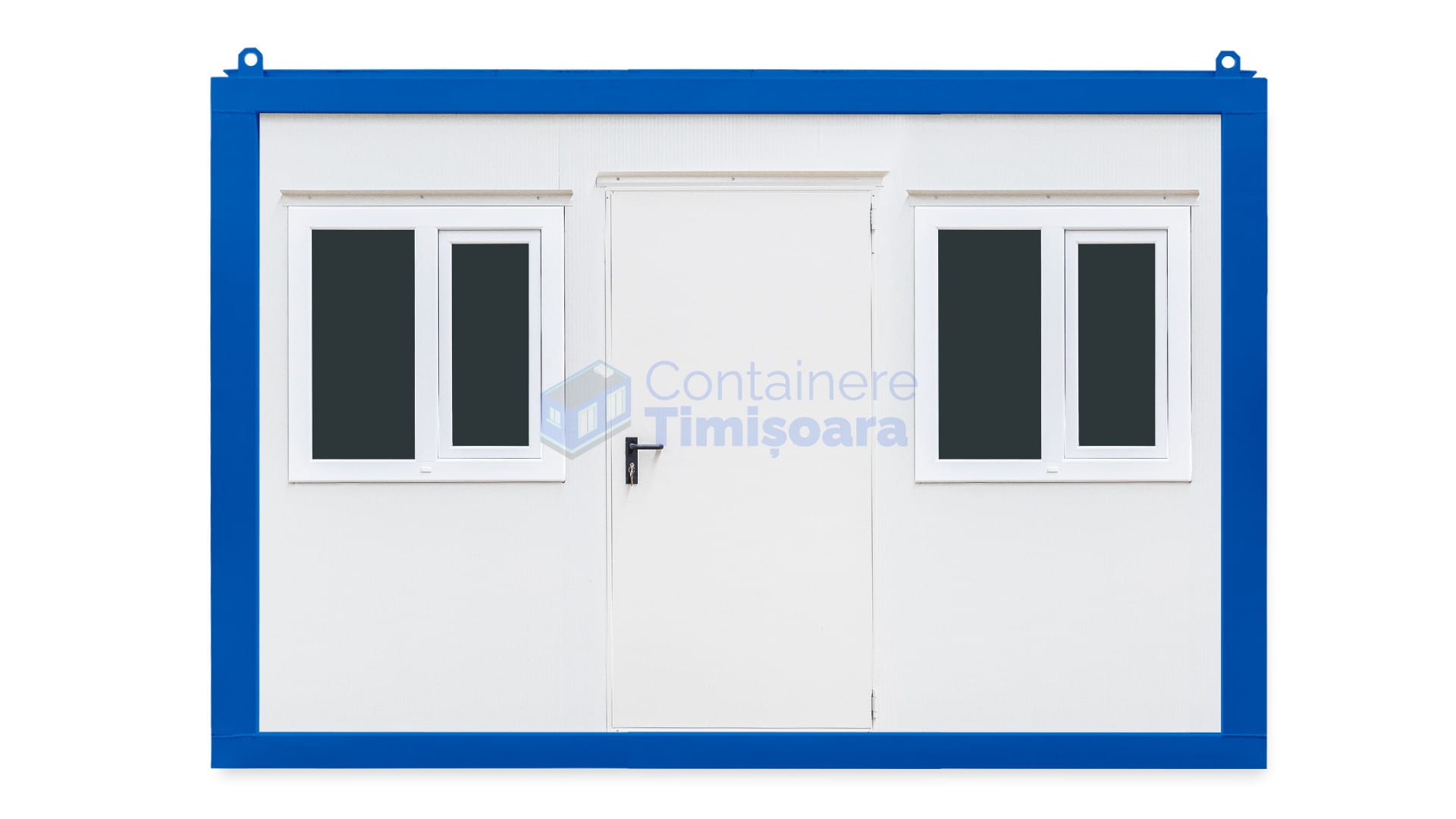 container birou timisoara 4metri 2geamuri albastru