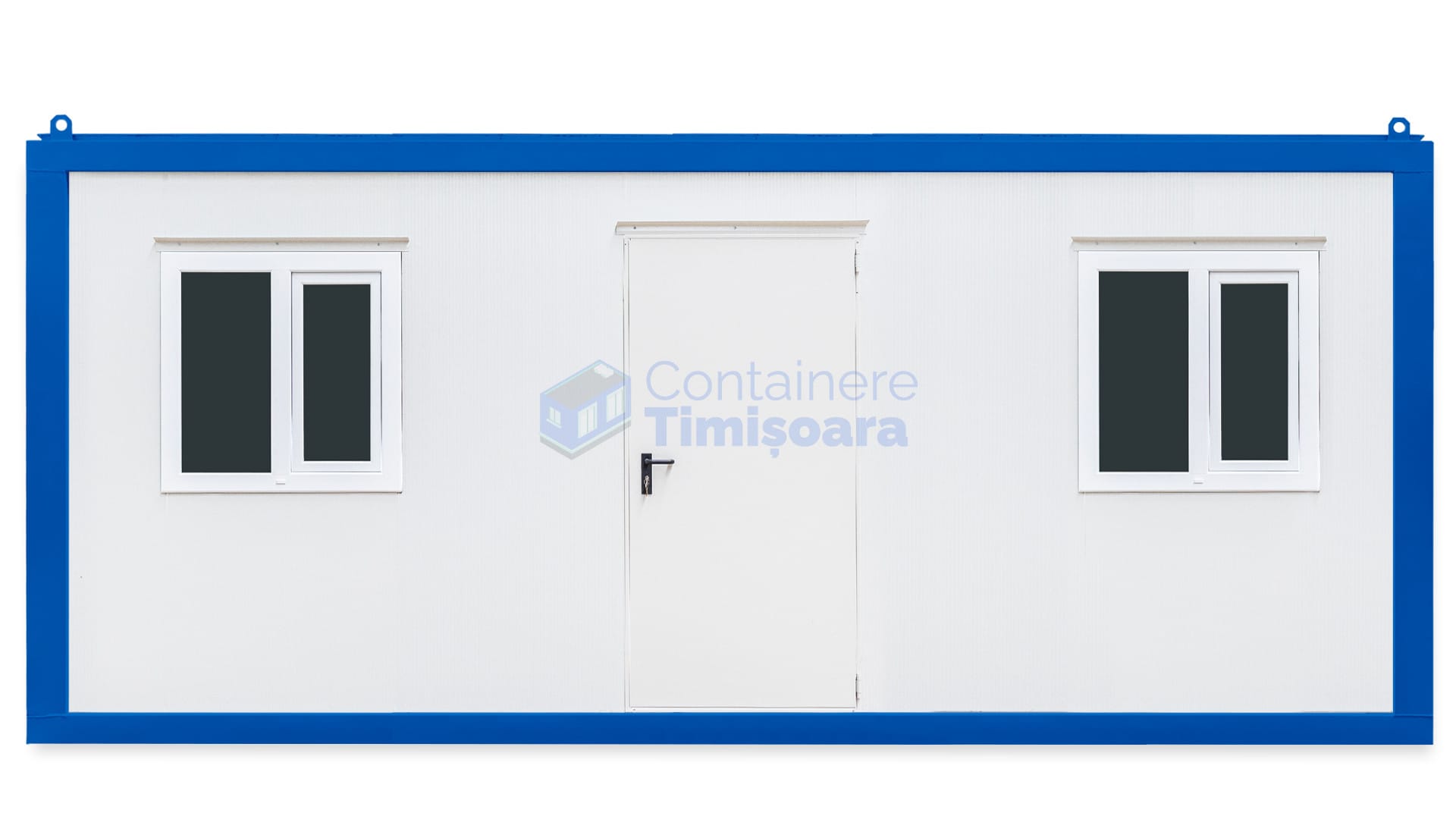 container birou timisoara 6metri 2geamuri albastru