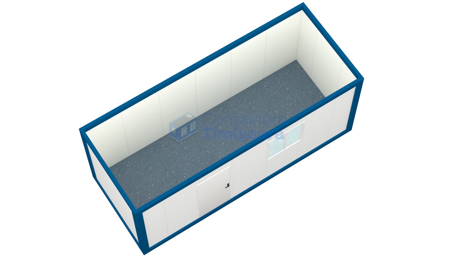 container santier timisoara 6metri 1geam albastru2